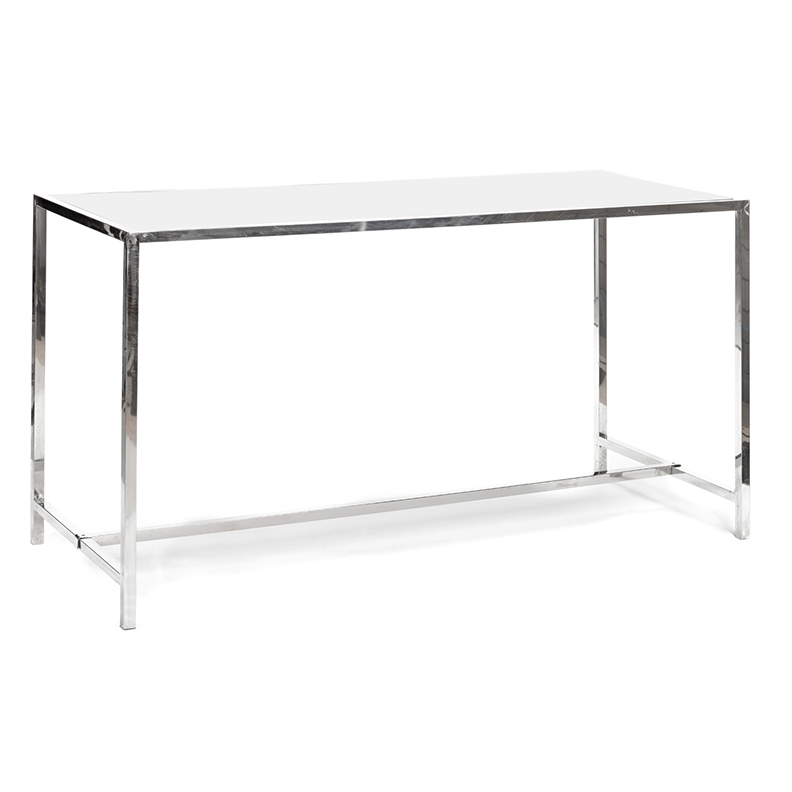 rivington table white plexi | Luxe Modern Rentals