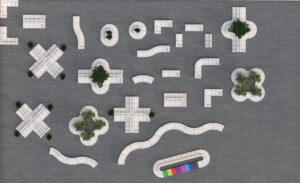 Mondrian modular furniture showcase by Luxe Modern Rentals - Image 3