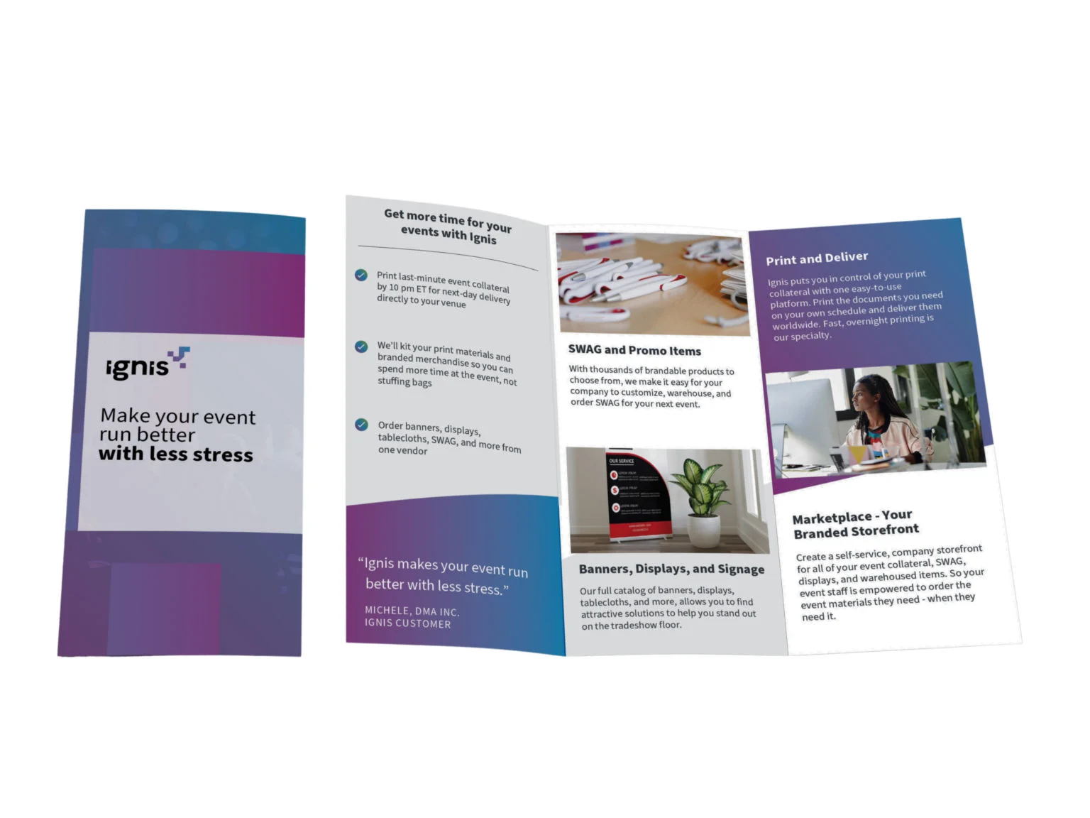 Brochure event promotional material
